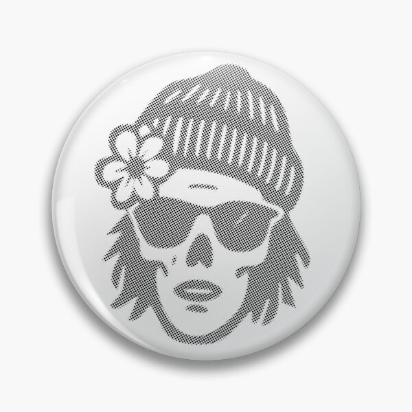 Item preview,  Halftone Skull Glitch Art Black  designed and sold by Sherihdesigns.