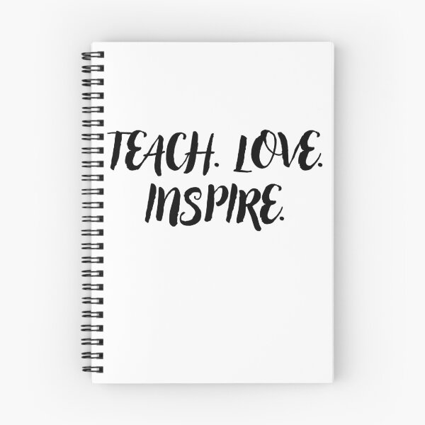 Item preview, Enseñar, amar, inspirar, linda tipografía minimalista para profesores designed and sold by CodeCapyVibes.