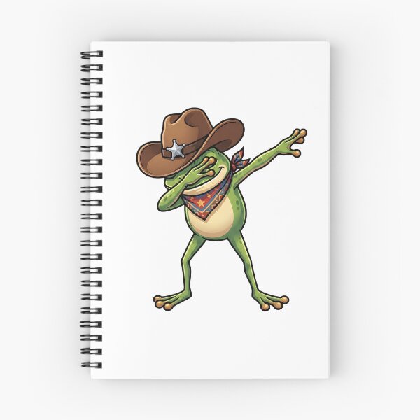 Item preview, Dabbing Cowboy Frog with Sheriff Hat and Bandana Funny Western Art   designed and sold by Maniwarsi.