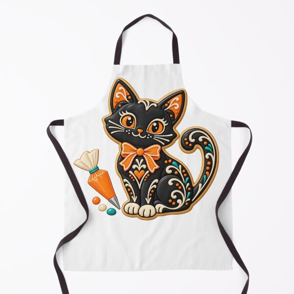Item preview, Halloween Cookie Decorator Black Cat Royal Icing Art designed and sold by UrbanCanvvas.