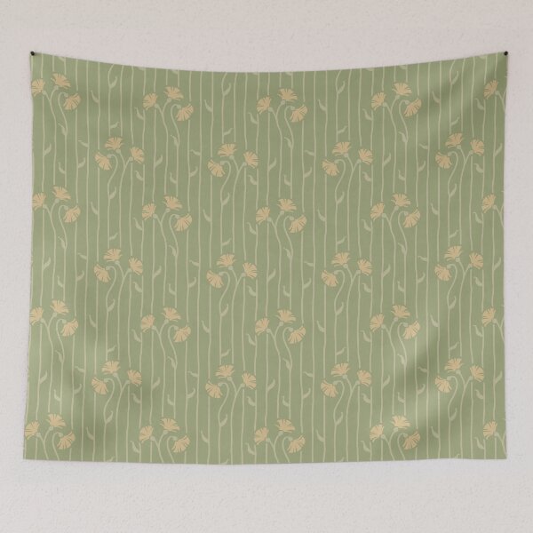 Item preview, Climbing Floral 6 - a2a97f designed and sold by knitetgantt.