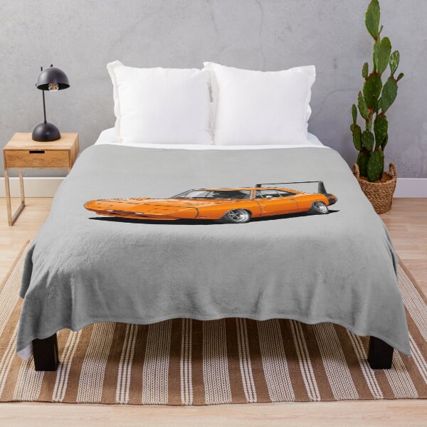 Item preview, Classic 1969 Charger Daytona Orange Muscle Car Illustration designed and sold by Motorline44.
