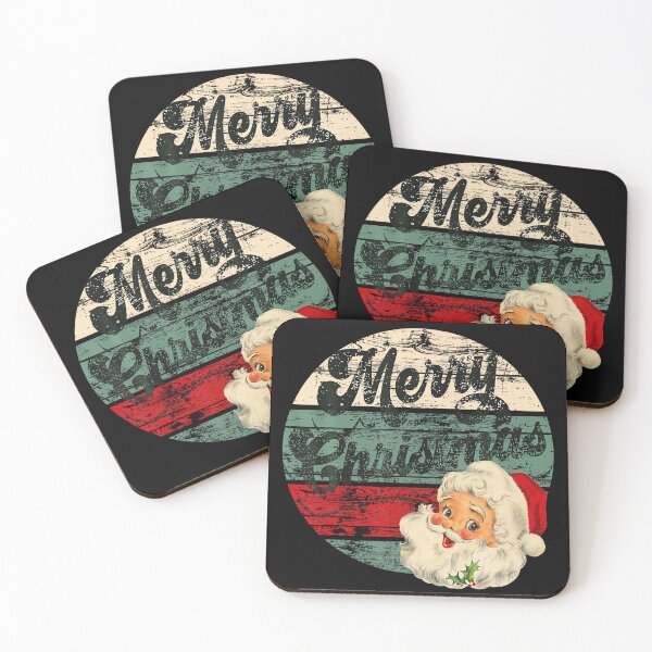 Item preview, Vintage Santa Claus Merry Christmas Face designed and sold by LouisaOReilly.