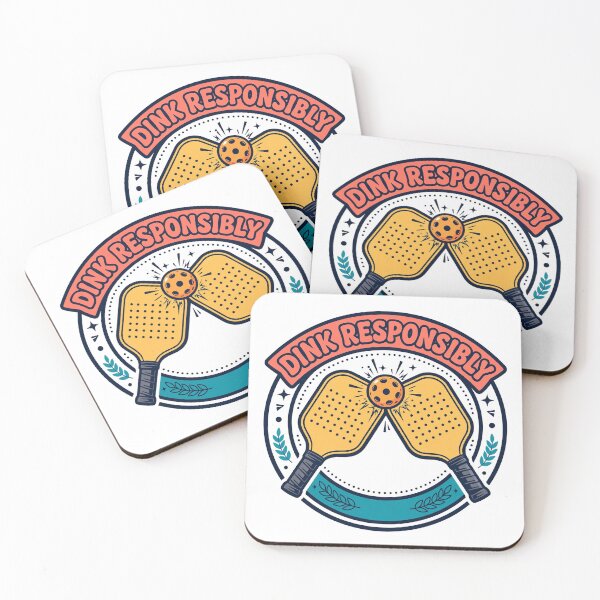 Item preview, Dink Responsibly Funny Pickleball Paddles T-Shirt designed and sold by ApparelOutpost.