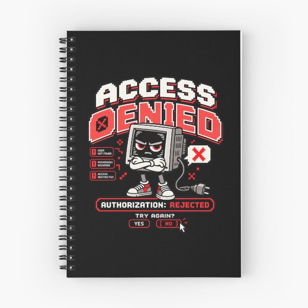 Item preview, Access Denied – Retro Pixel Computer Error Humor designed and sold by Mad Factory Designs.