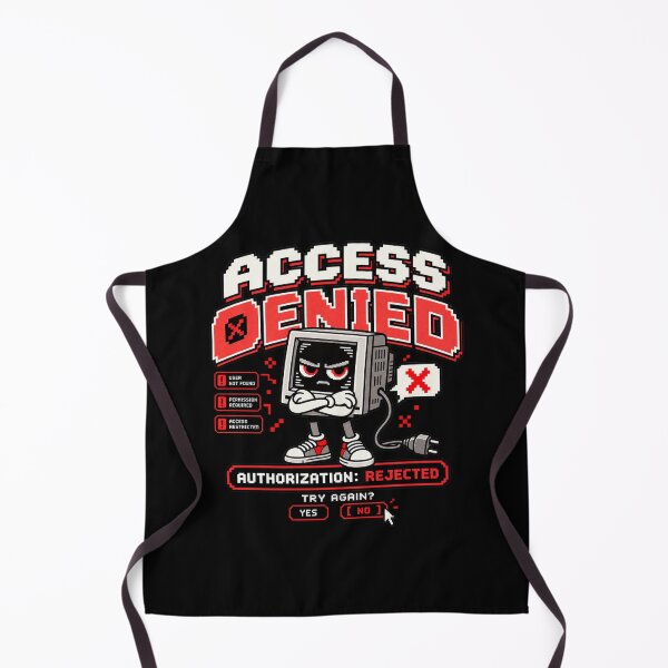 Item preview, Access Denied – Retro Pixel Computer Error Humor designed and sold by Mad Factory Designs.