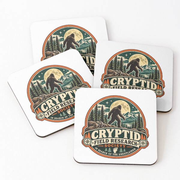 Item preview, Cryptid Field Research Society Vintage Sasquatch Badge designed and sold by Encounter & Lore.