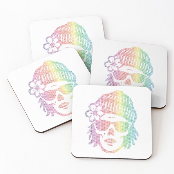 Item preview, Rainbow Halftone Skull Glitch Art Gradient  designed and sold by Sherihdesigns.