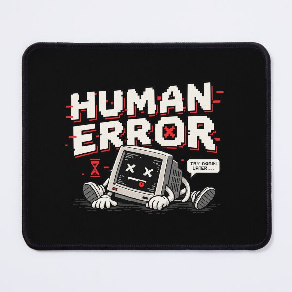 Item preview, Human Error – Retro Pixel Computer Failure Humor designed and sold by Mad Factory Designs.