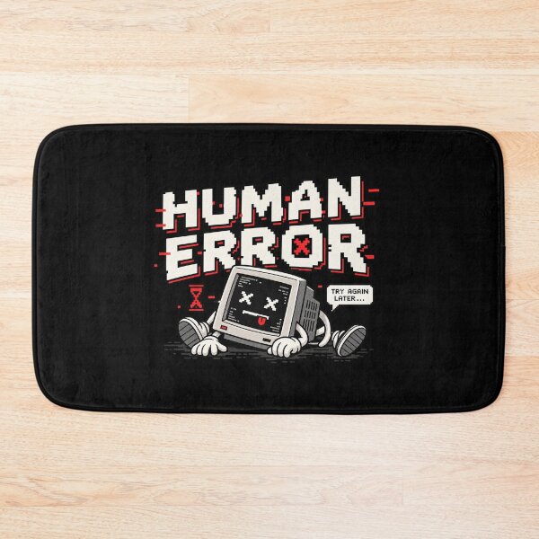Item preview, Human Error – Retro Pixel Computer Failure Humor designed and sold by Mad Factory Designs.