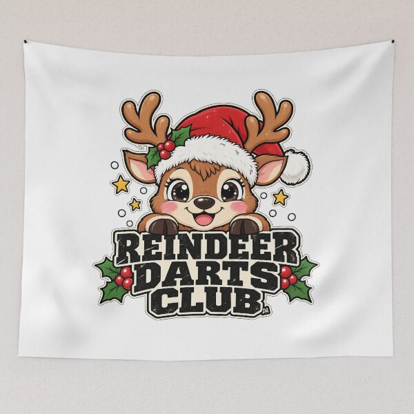 Item preview, Santa’s Darts Deer Funny Christmas Reindeer T-Shirt designed and sold by DesignArtist.ia.