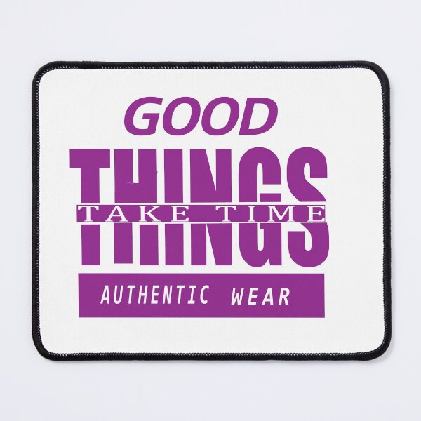 Item preview, Good Things Take Time Purple Aesthetic Typography T-Shirt Design designed and sold by Carftora786.