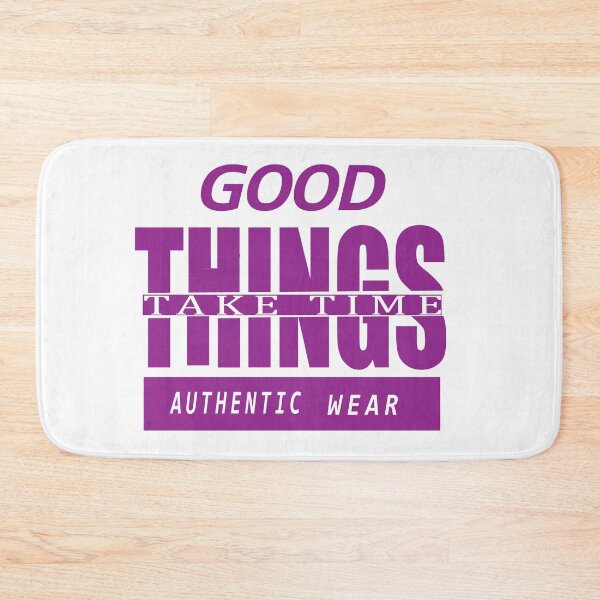 Item preview, Good Things Take Time Purple Aesthetic Typography T-Shirt Design designed and sold by Carftora786.