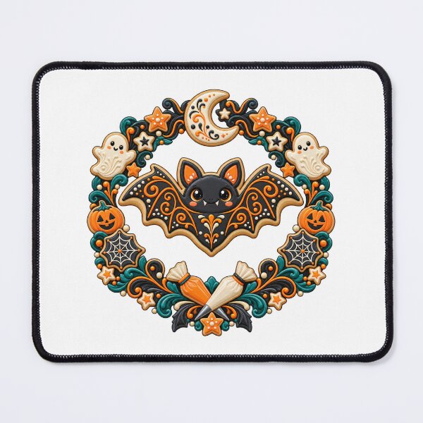 Item preview, Spooky Royal Icing Cookie Wreath for Halloween Bakers designed and sold by UrbanCanvvas.