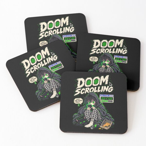 Item preview, Doom Scrolling – Retro Pixel Endless Scroll Humor designed and sold by Mad Factory Designs.