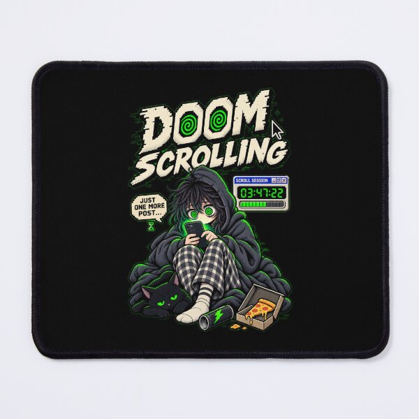 Item preview, Doom Scrolling – Retro Pixel Endless Scroll Humor designed and sold by Mad Factory Designs.