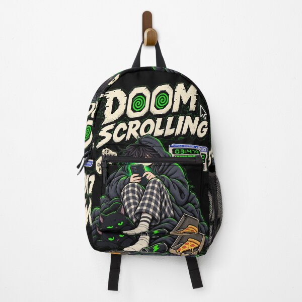 Artikelvorschau, Doom Scrolling – Retro-Pixel-Endlosscrollen-Humor entworfen und verkauft von Mad Factory Designs.