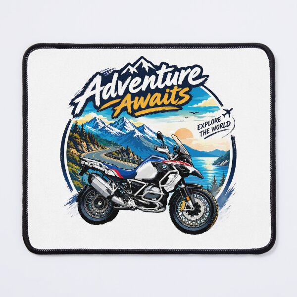 Item preview, Adventure Motorcycle Explore The World designed and sold by ali prints.