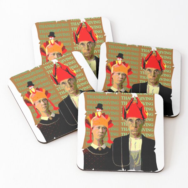 Item preview, American Gothic does Thanksgiving designed and sold by dpenn.