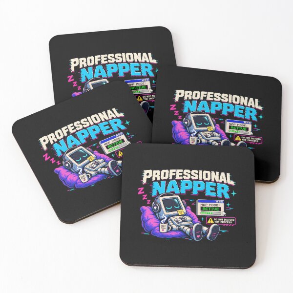 Item preview, Professional Napper – Retro Pixel Sleep Humor designed and sold by Mad Factory Designs.