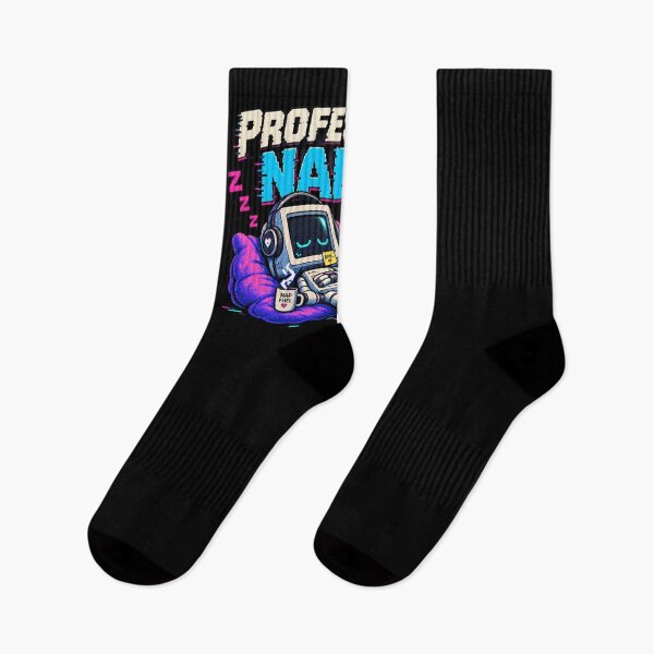 Item preview, Professional Napper – Retro Pixel Sleep Humor designed and sold by Mad Factory Designs.