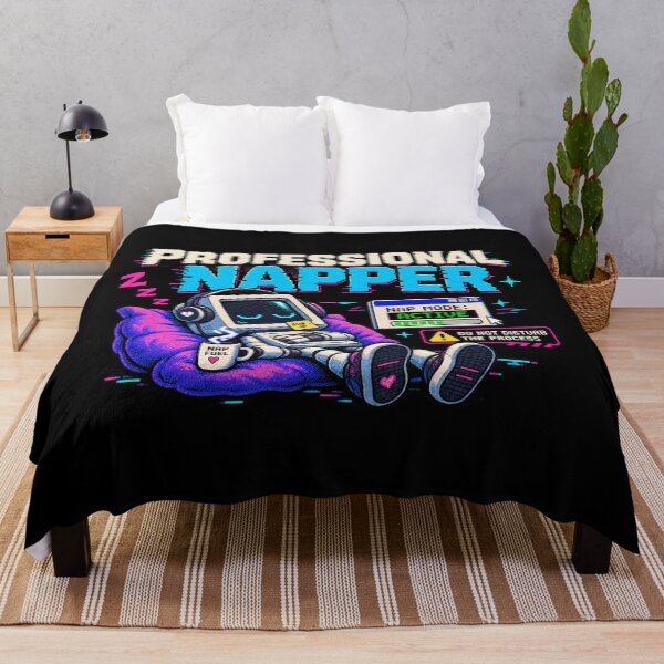Item preview, Professional Napper – Retro Pixel Sleep Humor designed and sold by Mad Factory Designs.