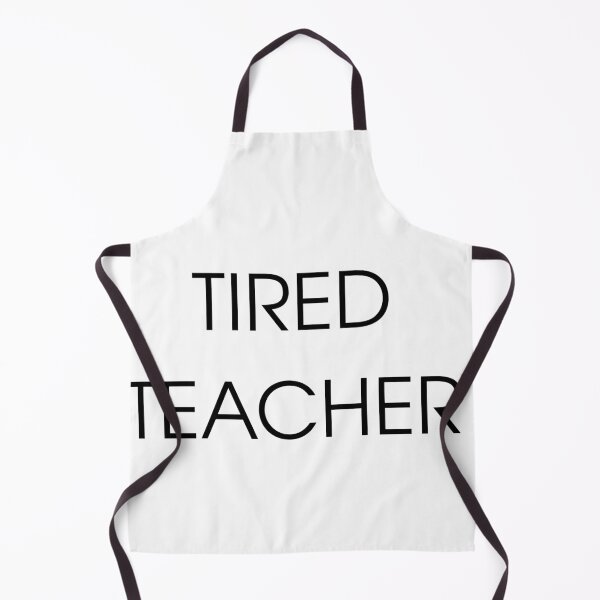 Item preview, Tired Teacher Funny School Typography Quote designed and sold by CodeCapyVibes.