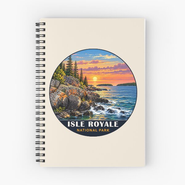 Item preview, Isle Royale National Park Retro Wilderness designed and sold by Gideon Emmerich.