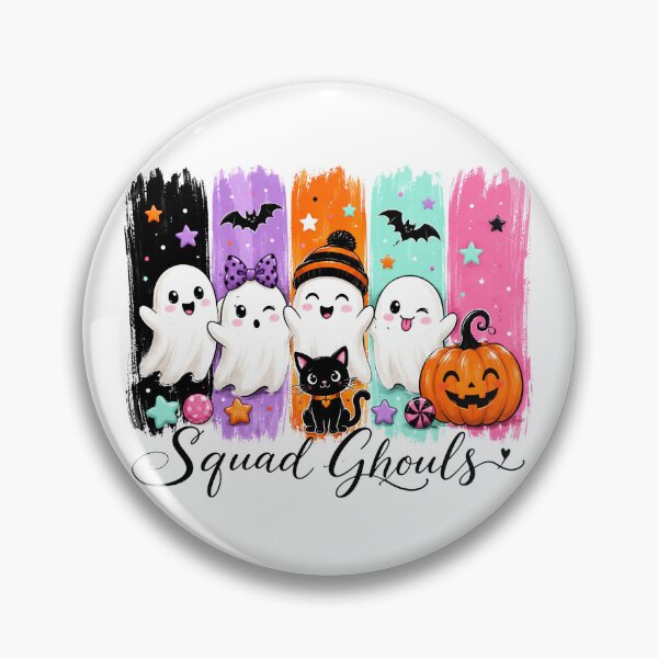 Item preview, Squad Ghouls Colorful Cute Halloween Ghosts designed and sold by CleanDecor.