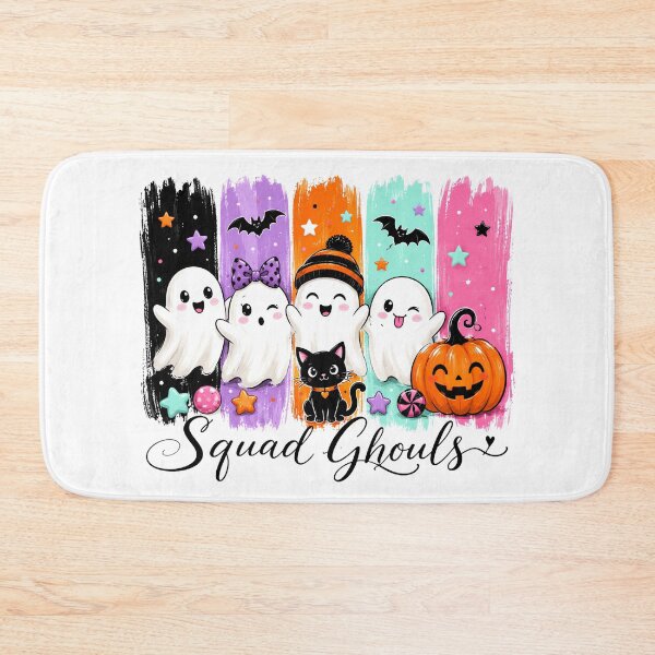 Item preview, Squad Ghouls Colorful Cute Halloween Ghosts designed and sold by CleanDecor.