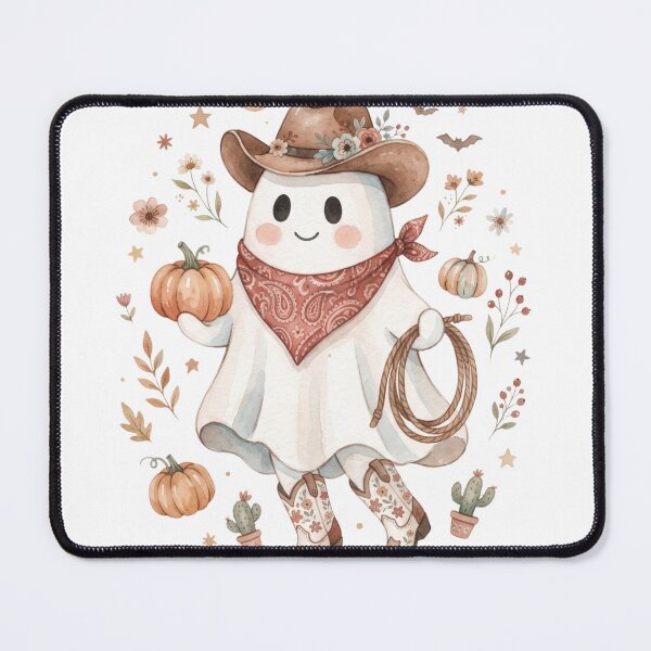 Item preview, Cute Cowboy Ghost Halloween T-Shirt designed and sold by EZONEEE.