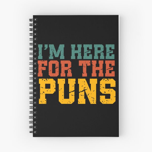 Item preview, I’m Here For The Puns | Vintage Funny Quote | Retro Pun & Dad Joke Humor designed and sold by stylishdzign.