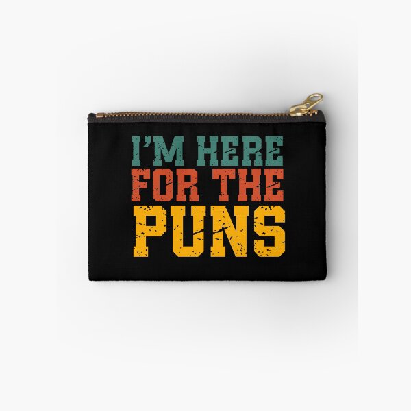 Item preview, I’m Here For The Puns | Vintage Funny Quote | Retro Pun & Dad Joke Humor designed and sold by stylishdzign.