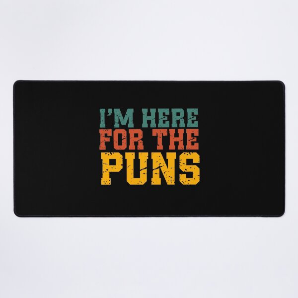 Item preview, I’m Here For The Puns | Vintage Funny Quote | Retro Pun & Dad Joke Humor designed and sold by stylishdzign.