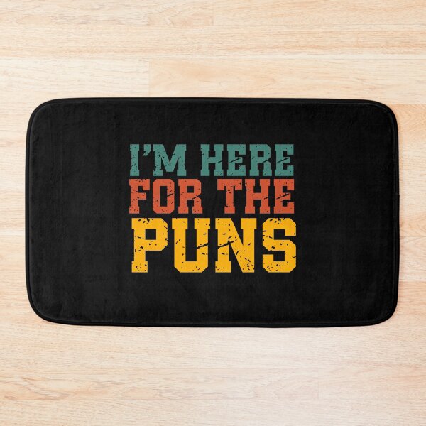 Item preview, I’m Here For The Puns | Vintage Funny Quote | Retro Pun & Dad Joke Humor designed and sold by stylishdzign.