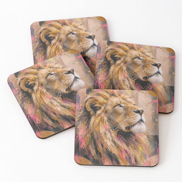 Item preview, Leo Zodiac Sign Painting – Lion Star Sign Art designed and sold by GalleryKauffeld.
