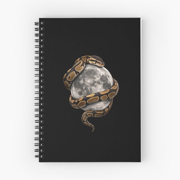 Item preview, Ball python wrapped around the moon  designed and sold by sissymoon22.