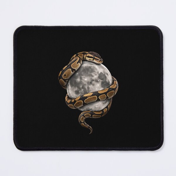 Item preview, Ball python wrapped around the moon designed and sold by sissymoon22.
