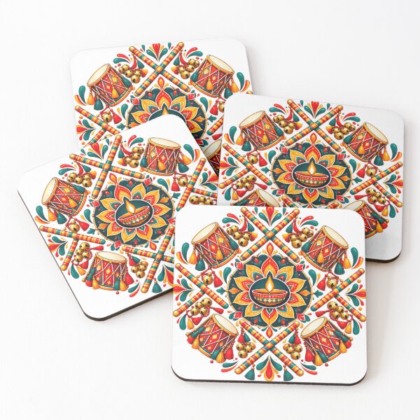 Item preview, Garba Mandala – Colorful Navratri Dandiya Festival Design designed and sold by Amit A.