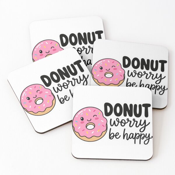 Item preview, Donut Worry Be Happy Cartoon designed and sold by LongIslandDesgn.
