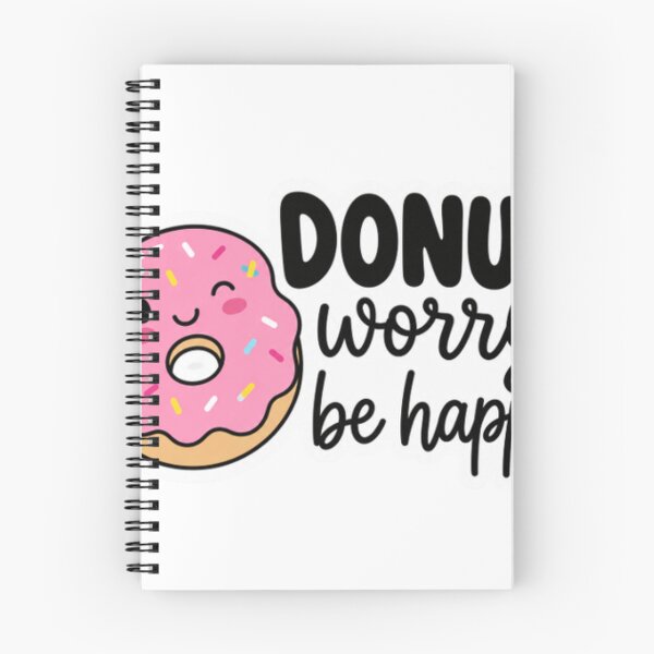 Item preview, Donut Worry Be Happy Cartoon designed and sold by LongIslandDesgn.