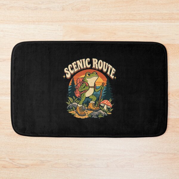 Item preview, Scenic Route – Frog Hiking Adventure designed and sold by electricpeacock.