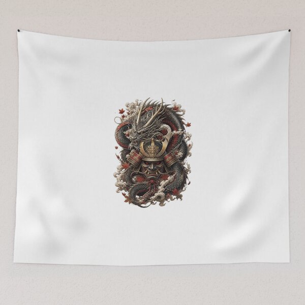 Item preview, ArtJapaneseDragonSamuraiMask designed and sold by Artrendzs.