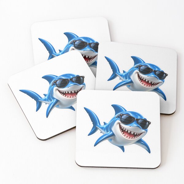 Item preview, Shark with sunglasses designed and sold by LongIslandDesgn.