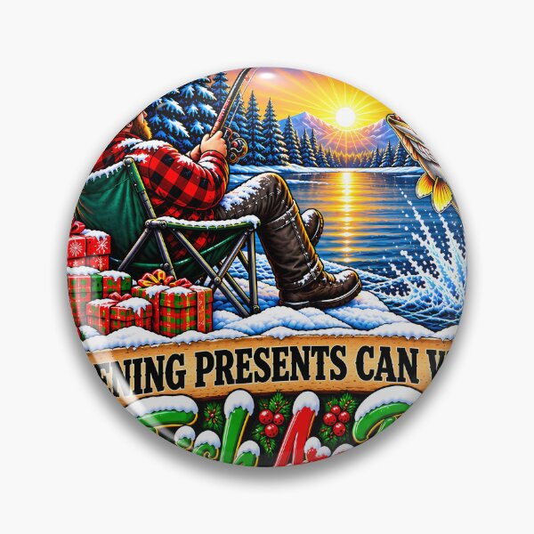 Item preview, Opening Presents Can Wait The Fish Are Biting Christmas Bass designed and sold by 198tees.