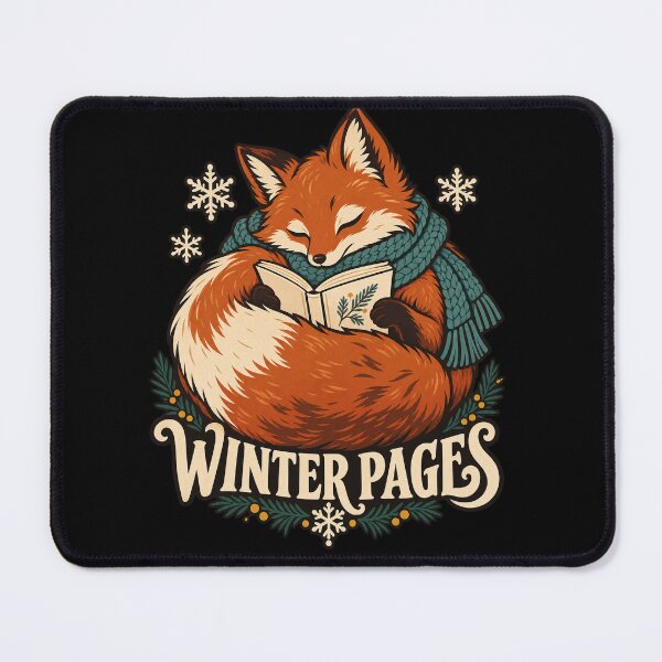 Item preview, Winter Pages – Reading Fox in a Scarf designed and sold by electricpeacock.