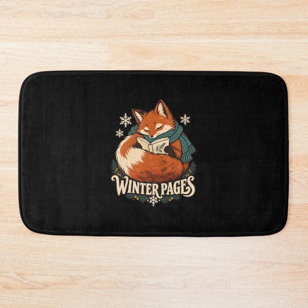 Item preview, Winter Pages – Reading Fox in a Scarf designed and sold by electricpeacock.