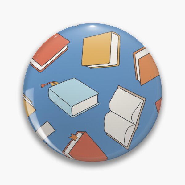 Item preview, Book Lover - Mutlicolor on Blue designed and sold by littlearrow.