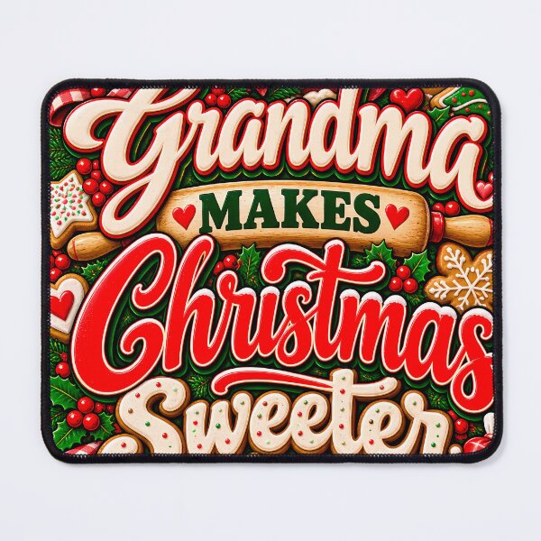 Item preview, Grandma Makes Christmas Sweeter Christmas Cookie Baking designed and sold by 198tees.