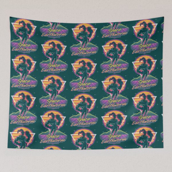 Item preview, Retro Space Earthworm designed and sold by FidelmaGomes.